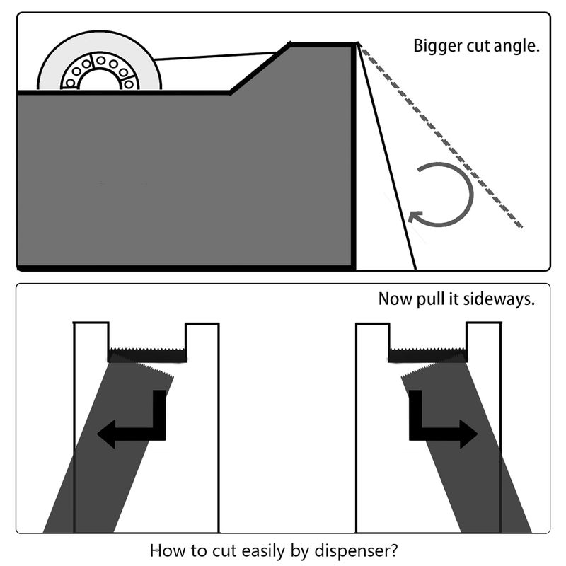Minghaoda Transparent Tape Refill Rolls for Dispenser, Tear by Hand,12 Rolls x 900 inches - Image 3